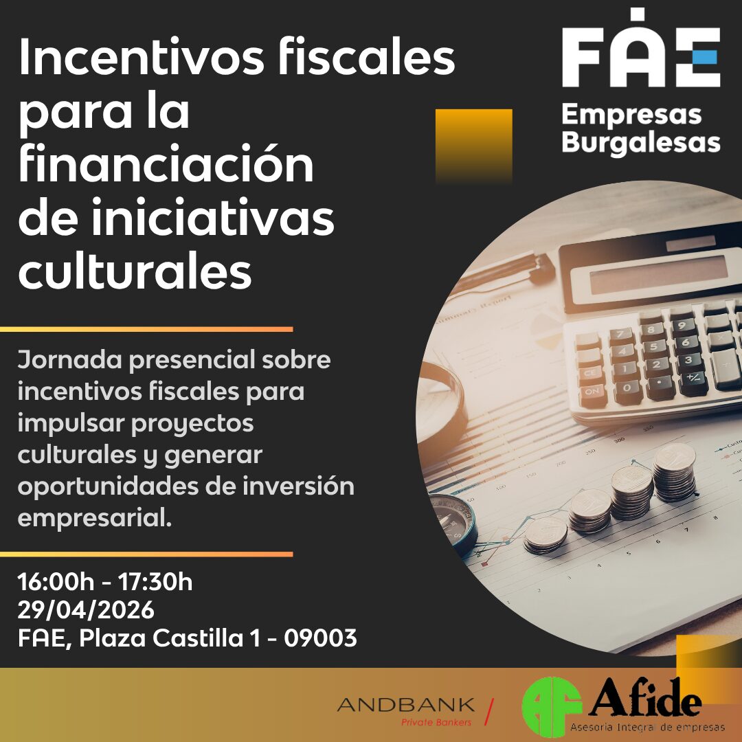 Incentivos fiscales para la financiación de iniciativas culturales - FAE