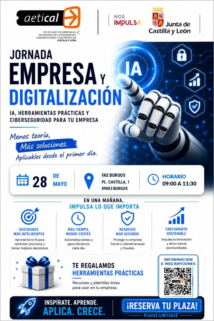 Empresa y digitalización: claves para la competitividad 1 cartel empresa digitalizacion burgos 28 mayo